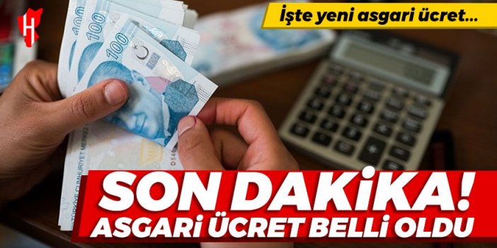 Son Dakika 2024 yılı asgari ücret belli oldu İşte yeni asgari ücret