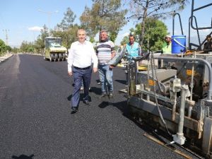 Denizli’de Sıcak Asfalt Çalışmaları Devam Ediyor