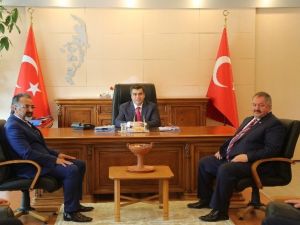 Vali Düzgün, Kosb Başkanı Tahir Nursaçan’ı Kabul Etti