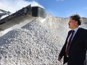 Kurşunlu Mahallesi’nde Kurulan Taş Ocağı Üretime Başladı