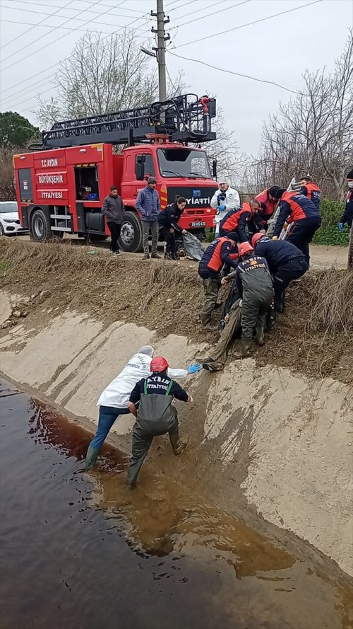 Görenler dehşete kapıldı Aydında sulama kanalında ceset bulundu