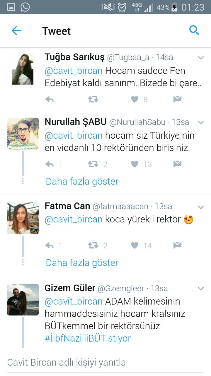 Rektör Prof. Dr. Cavit Bircan Twitter'ı Salladı. 10