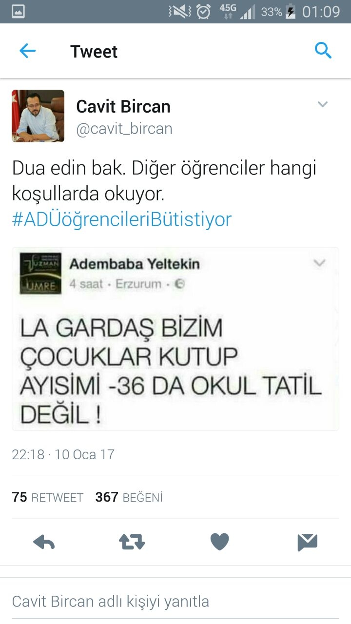 Rektör Prof. Dr. Cavit Bircan Twitter'ı Salladı. 2