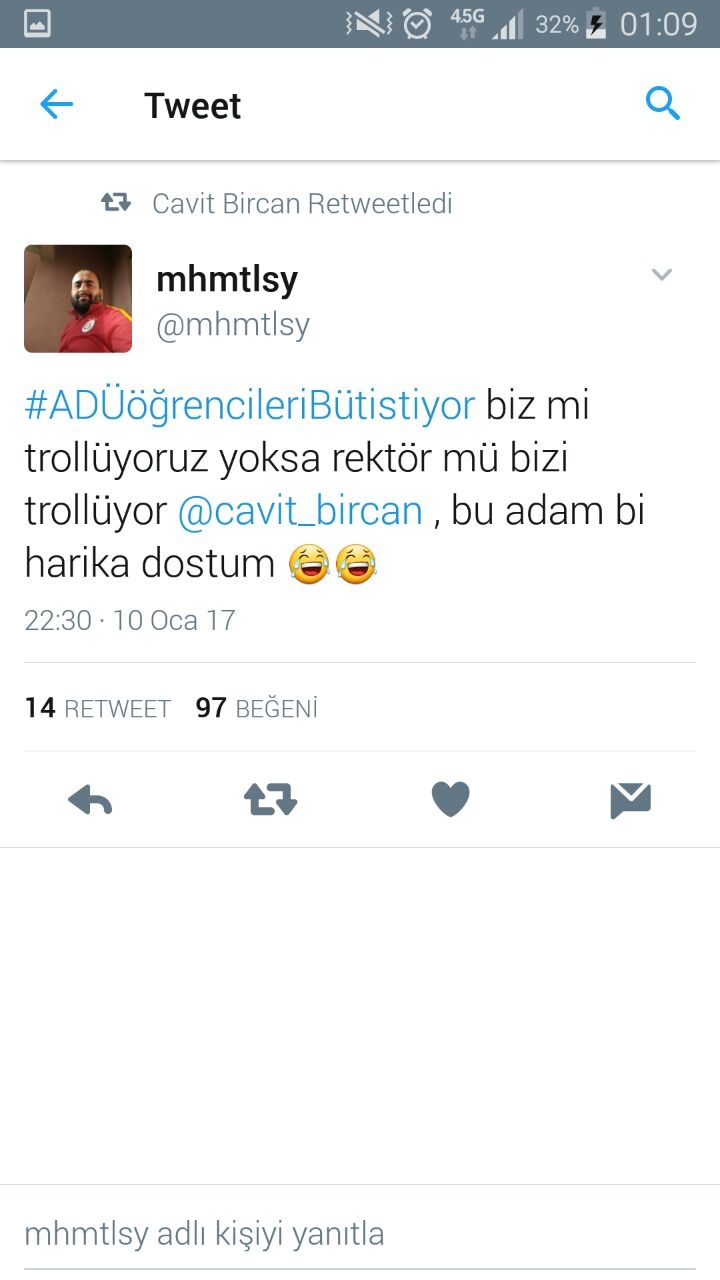 Rektör Prof. Dr. Cavit Bircan Twitter'ı Salladı. 4