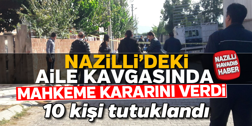 Nazilli'yi sarsan cinayette karar çıktı