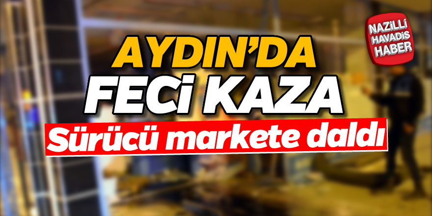 Aydın'da feci kaza; 1 yaralı