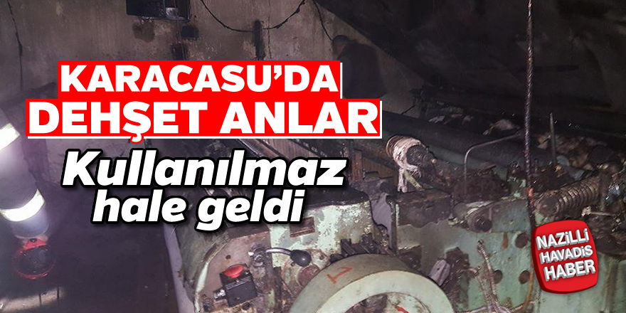 Karacasu'da dehşet anlar!