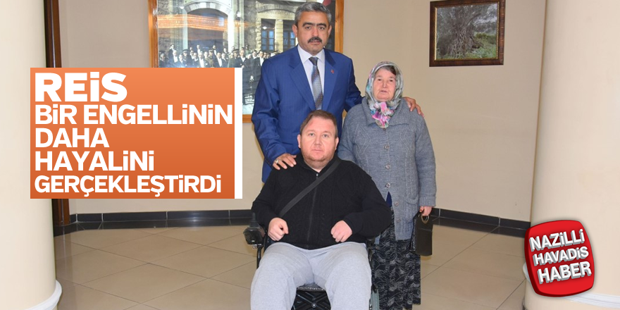 Haluk Alıcık bir engelliyi daha sevindirdi