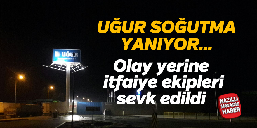 Uğur Soğutma'da yangın çıktı