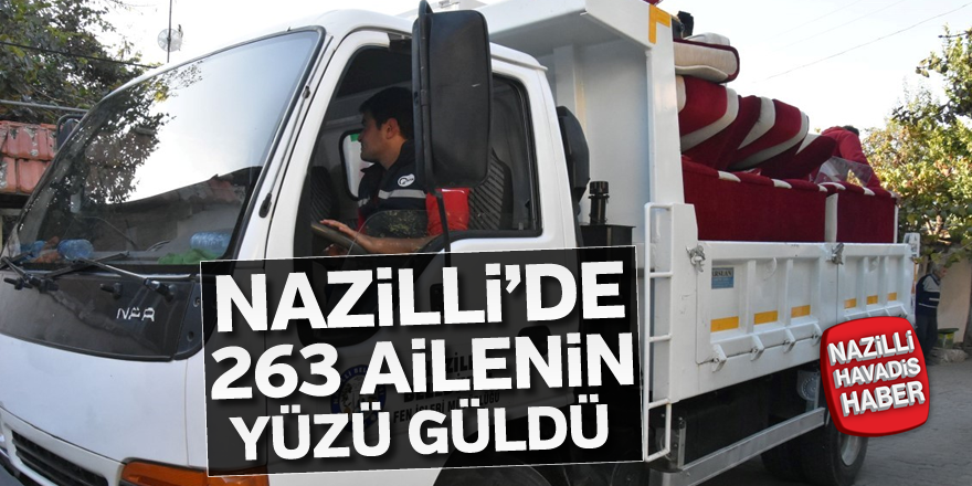 Nazilli'de 263 ailenin yüzü güldü