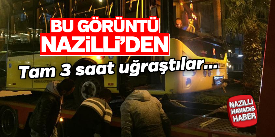 Tam 3 saat uğraştılar