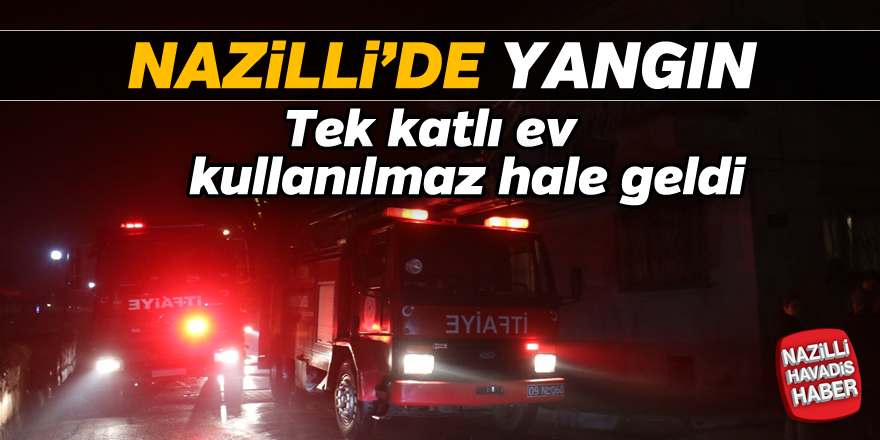 Nazilli'de yangın