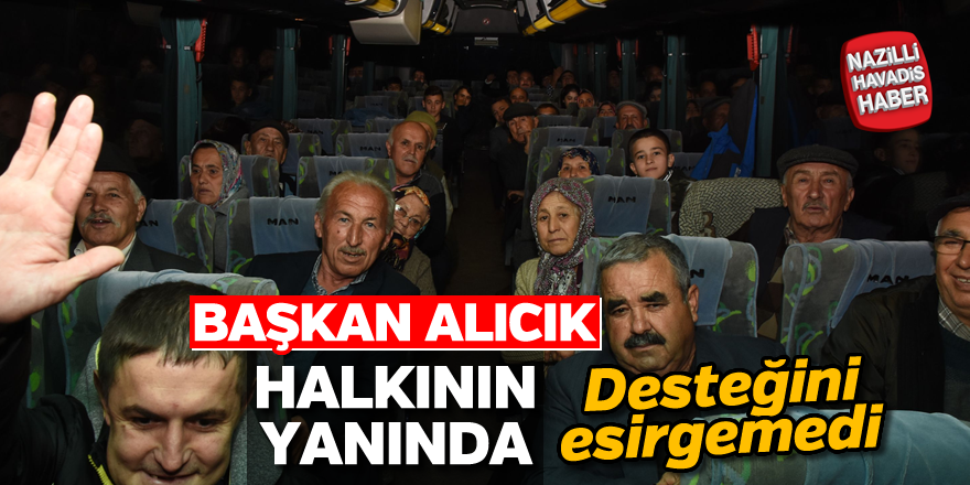 Başkan Alıcık her zaman halkının yanında