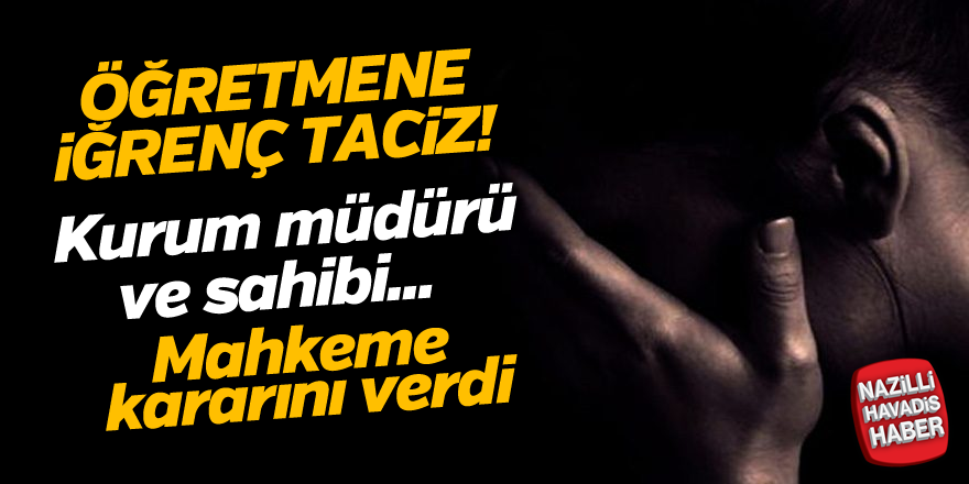 Öğretmene iğrenç taciz