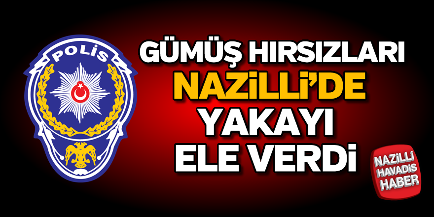 Gümüş hırsızları Nazilli'de yakalandı