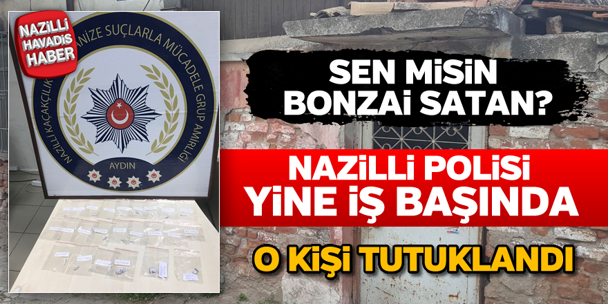 Nazilli'de bonzai satan kişi tutuklandı