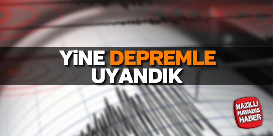 Ege'de korkutan deprem