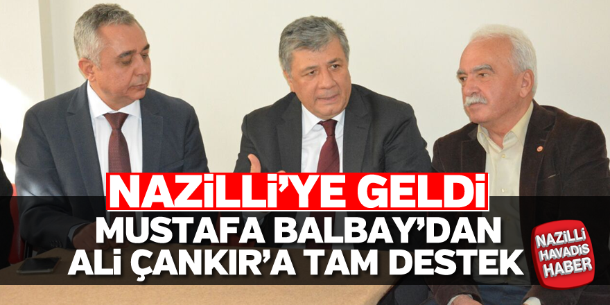 Mustafa Balbay'dan Çankır'a destek