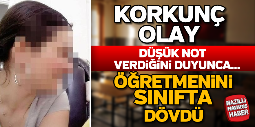 Öğretmene düşük not dayağı...