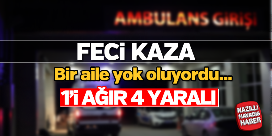 Feci kaza; 4 yaralı