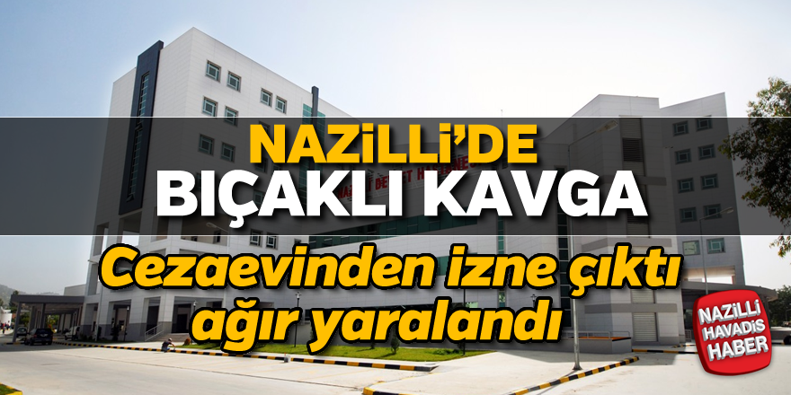 Nazilli'de kanlı kavga; 1 ağır yaralı