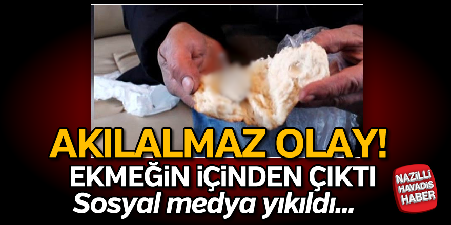 Ekmeğin içinden çıktı, sosyal medya yıkıldı