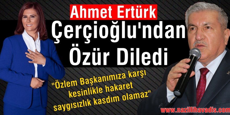 AK Parti İl Başkanı Ertürk; "Özür Dilerim"