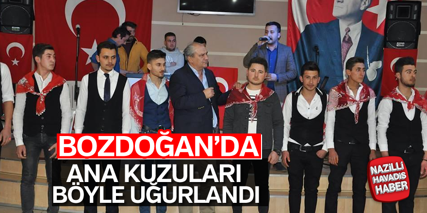 Bozdoğan'da ana kuzuları böyle uğurlandı