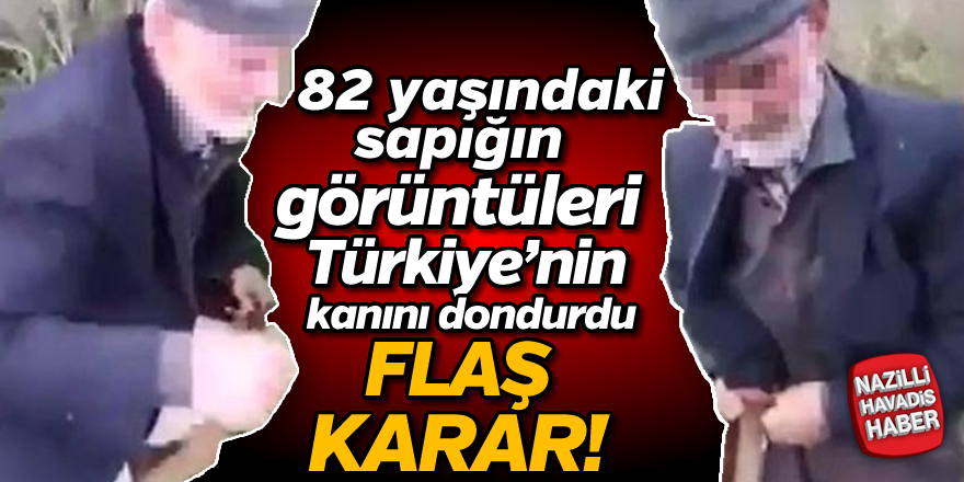 82 yaşındaki sapığın görüntüleri Türkiye'nin kanını dondurdu