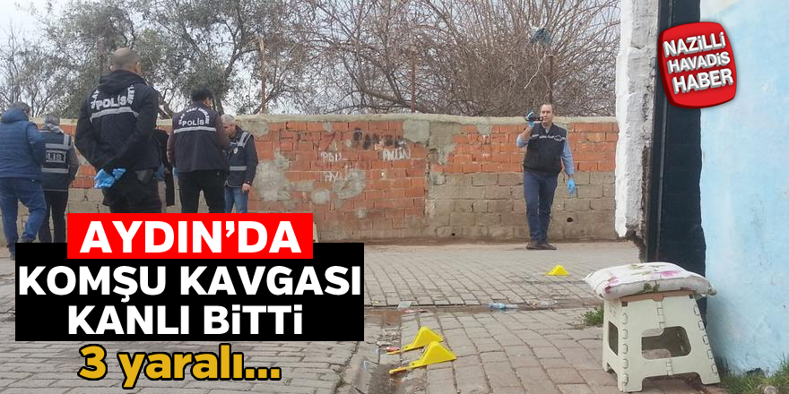 İncirliova'da komşu kavgası kanlı bitti