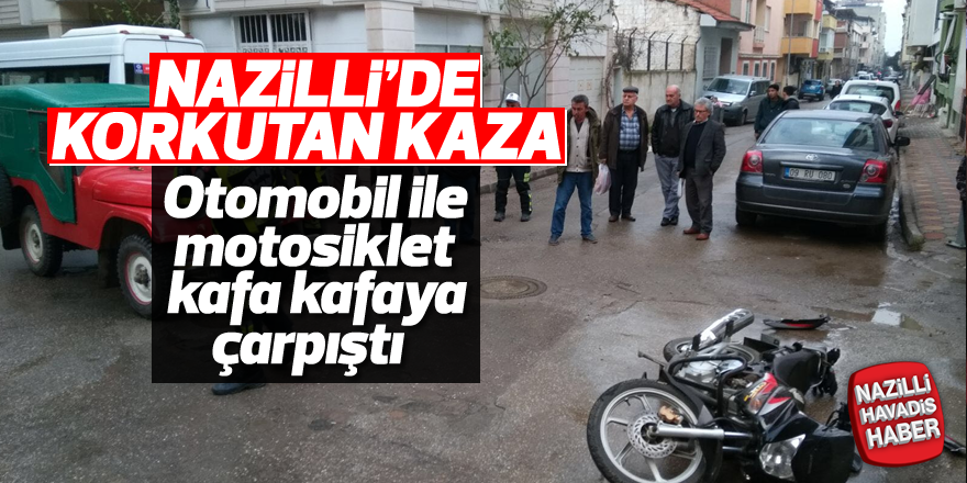 Nazilli'de korkutan kaza; 2 yaralı