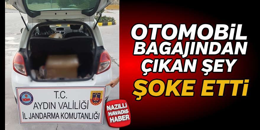 Otomobilin bagajından öyle bişey çıktı ki..