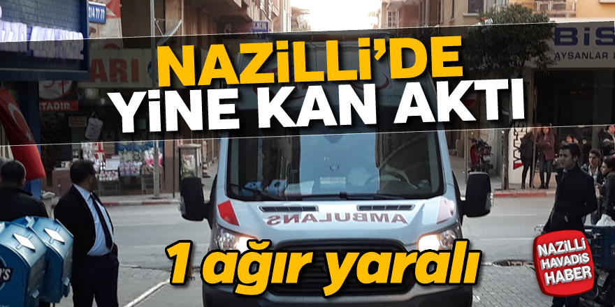 Nazilli'de yine kan aktı; 1 ağır yaralı