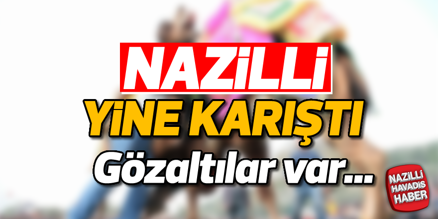 Nazilli'deki deve güreşinde kavga çıktı