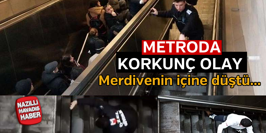 Metroda korkutan kaza