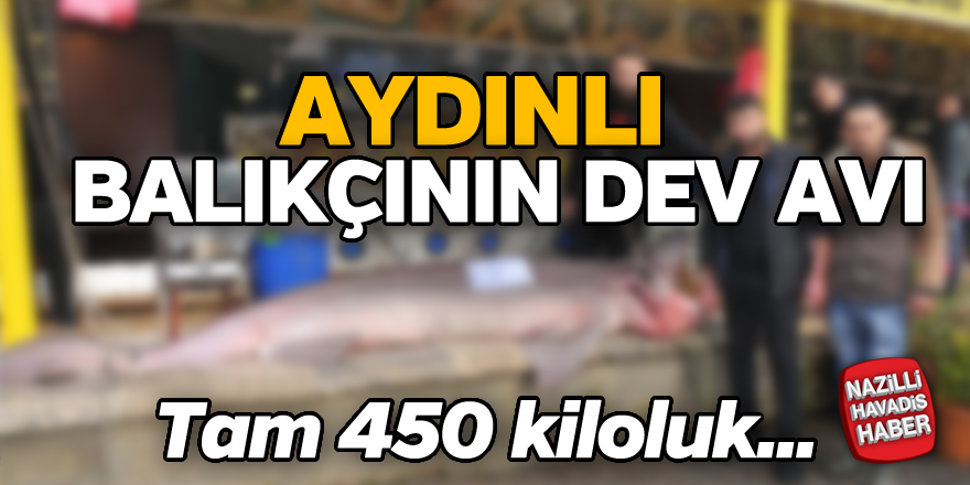 Aydınlı balıkçının dev avı