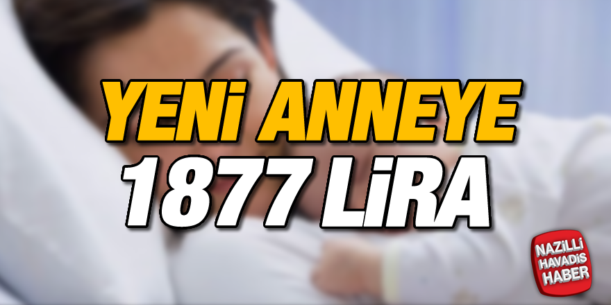 Yeni anneye en az 1877 lira