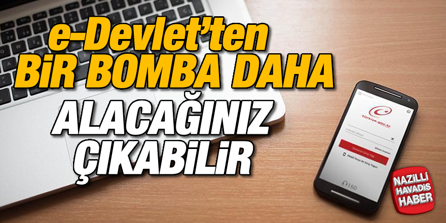 e-Devlet'ten bir bomba daha