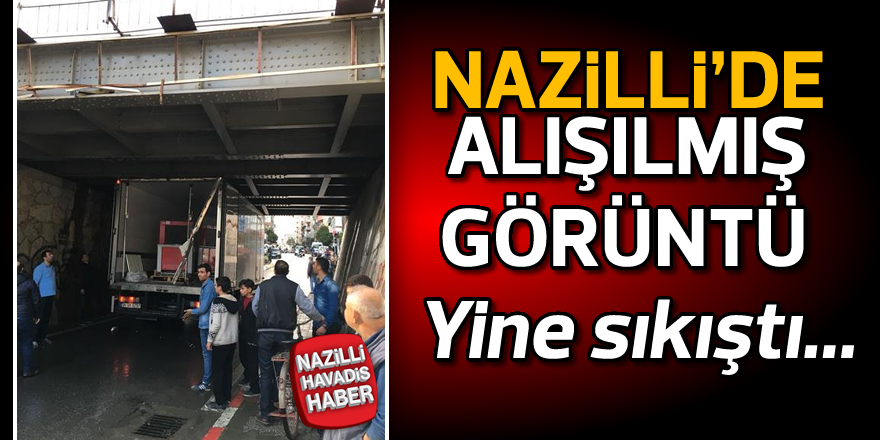 Nazilli'de alışılmış görüntü