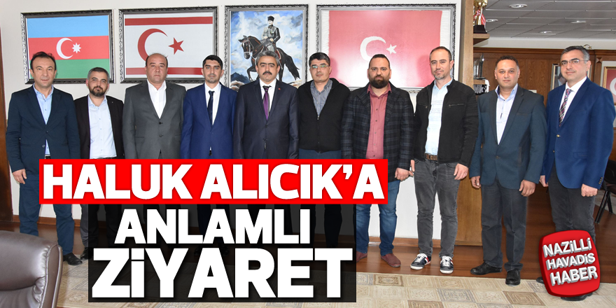 Haluk Alıcık'a anlamlı ziyaret