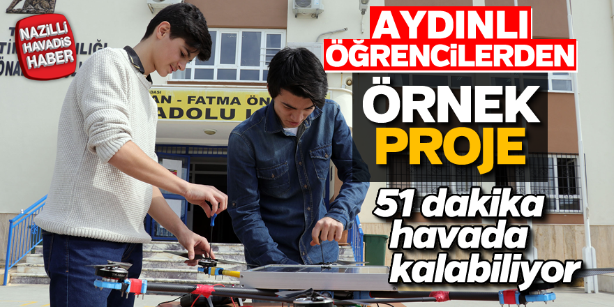 Aydınlı öğrencilerden örnek proje