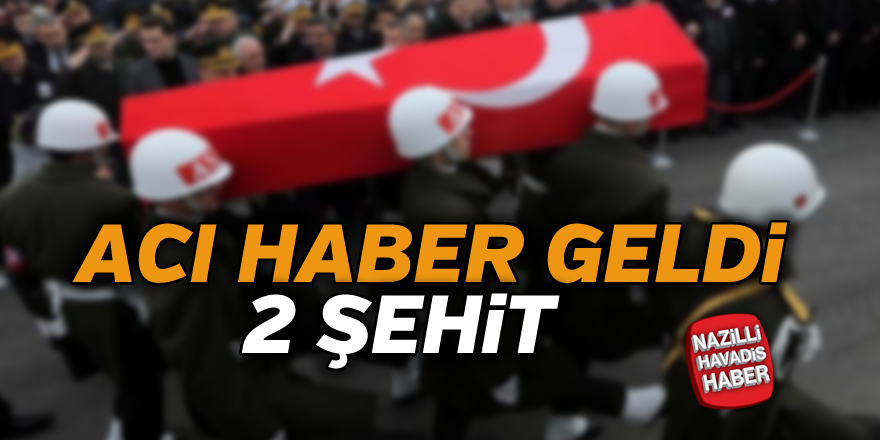 Acı haber geldi ! 2 şehit