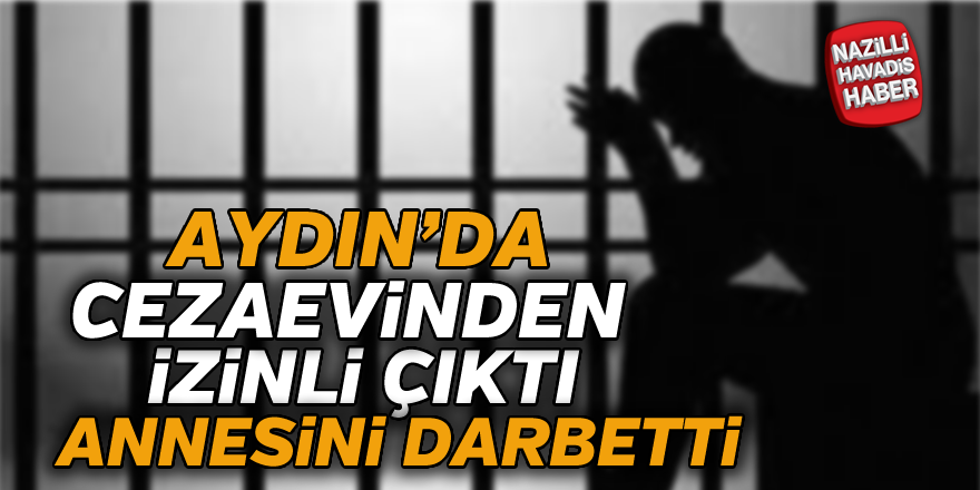 Cezaevinden izinli çıkan kişi annesini darbetti