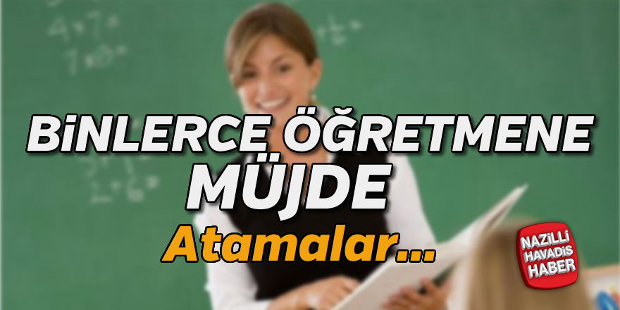 Öğretmenlere müjde