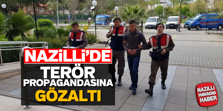 Nazilli'de terör propagandası yapan kişiye gözaltı