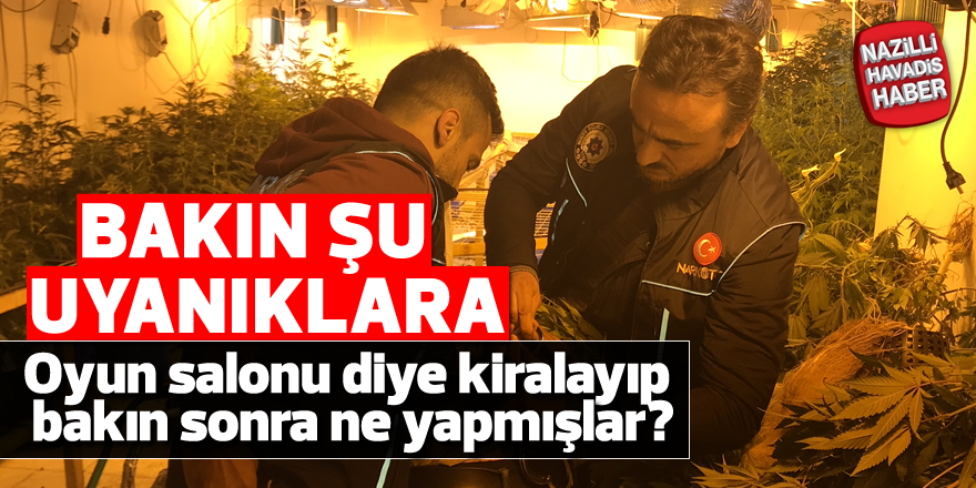 Oyun salonu diye kiralayıp bakın sonra ne yapmışlar ?