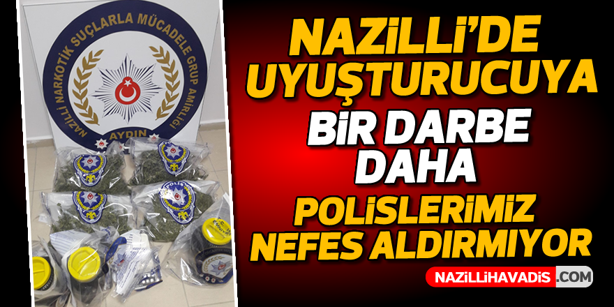 Nazilli'de uyuşturucu operasyonu; 3 gözaltı