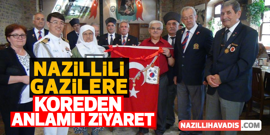 Nazillili Gazilere Kore'den anlamlı ziyaret