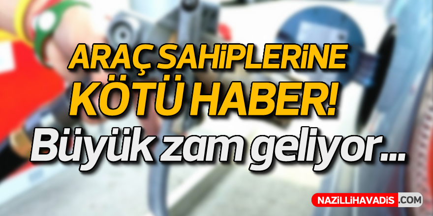 Araç sahiplerine kötü haber