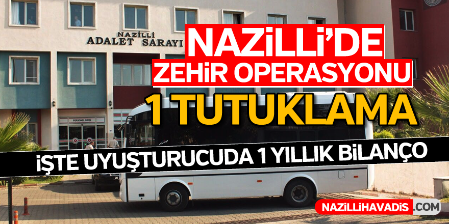 Nazilli'de uyuşturucu operasyonu; 1 tutuklama